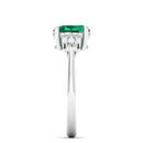 14K White Gold - Emerald