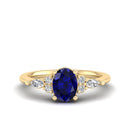 14K Yellow Gold - Sapphire