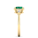 14K Yellow Gold - Emerald