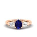 14K Rose Gold - Sapphire