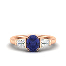 14K Rose Gold - Tanzanite