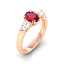14K Rose Gold - Ruby