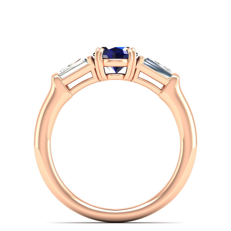 14K Rose Gold - Sapphire
