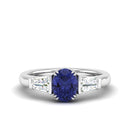 14K White Gold - Tanzanite