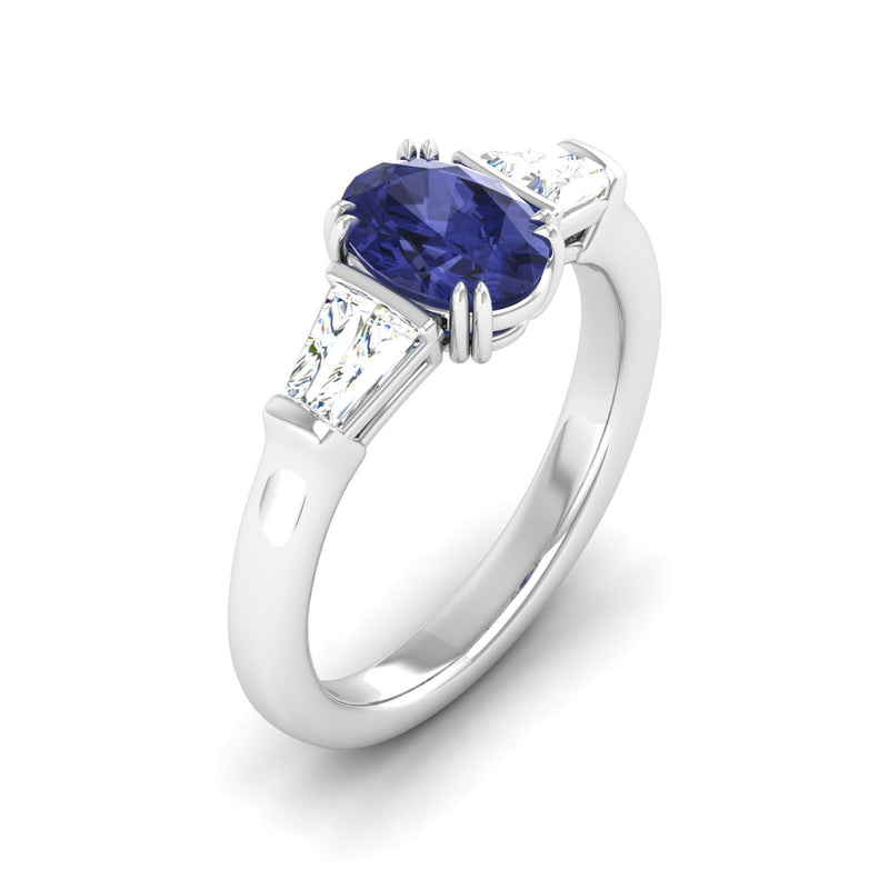 14K White Gold - Tanzanite
