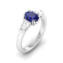 14K White Gold - Sapphire