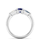 14K White Gold - Tanzanite