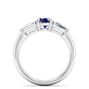 14K White Gold - Sapphire