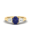 14K Yellow Gold - Tanzanite