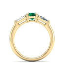 14K Yellow Gold - Emerald