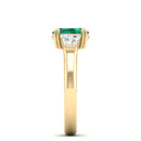 14K Yellow Gold - Emerald