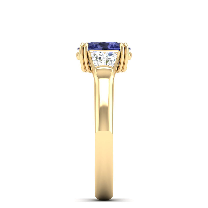 14K Yellow Gold - Tanzanite