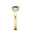 14K Yellow Gold - Sapphire