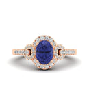 14K Rose Gold - Tanzanite