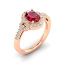 14K Rose Gold - Ruby