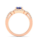 14K Rose Gold - Sapphire
