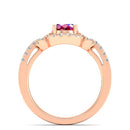 14K Rose Gold - Ruby