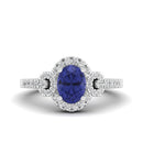 14K White Gold - Tanzanite