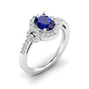 14K White Gold - Sapphire