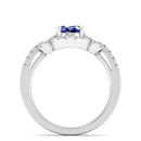 14K White Gold - Sapphire