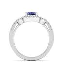 14K White Gold - Tanzanite