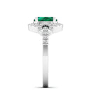 14K White Gold - Emerald