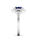 14K White Gold - Sapphire