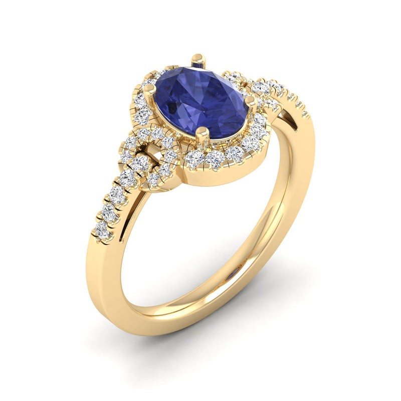 14K Yellow Gold - Tanzanite