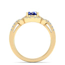 14K Yellow Gold - Sapphire