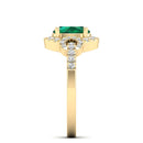 14K Yellow Gold - Emerald