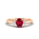14K Rose Gold - Ruby