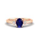 14K Rose Gold - Sapphire
