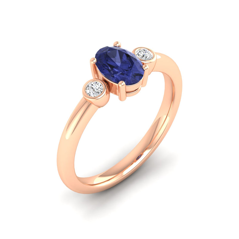 14K Rose Gold - Tanzanite