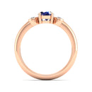 14K Rose Gold - Sapphire