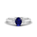 14K White Gold - Sapphire