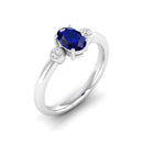 14K White Gold - Sapphire