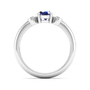 14K White Gold - Sapphire