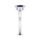 14K White Gold - Sapphire