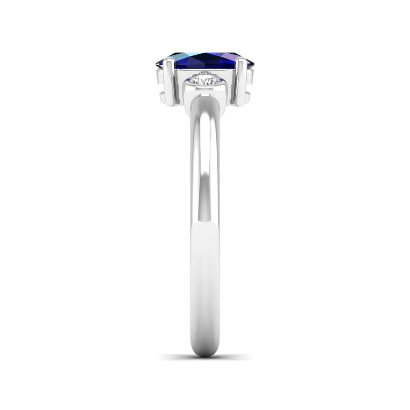 14K White Gold - Sapphire