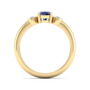 14K Yellow Gold - Tanzanite