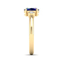 14K Yellow Gold - Sapphire