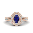 14K Rose Gold - Sapphire
