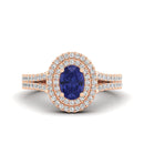 14K Rose Gold - Tanzanite