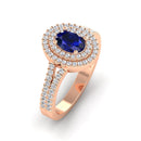 14K Rose Gold - Sapphire