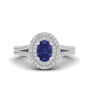 14K White Gold - Tanzanite