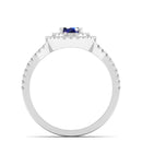 14K White Gold - Sapphire