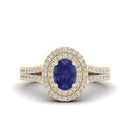 14K Yellow Gold - Tanzanite