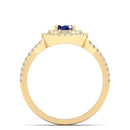 14K Yellow Gold - Sapphire