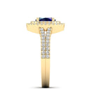 14K Yellow Gold - Sapphire
