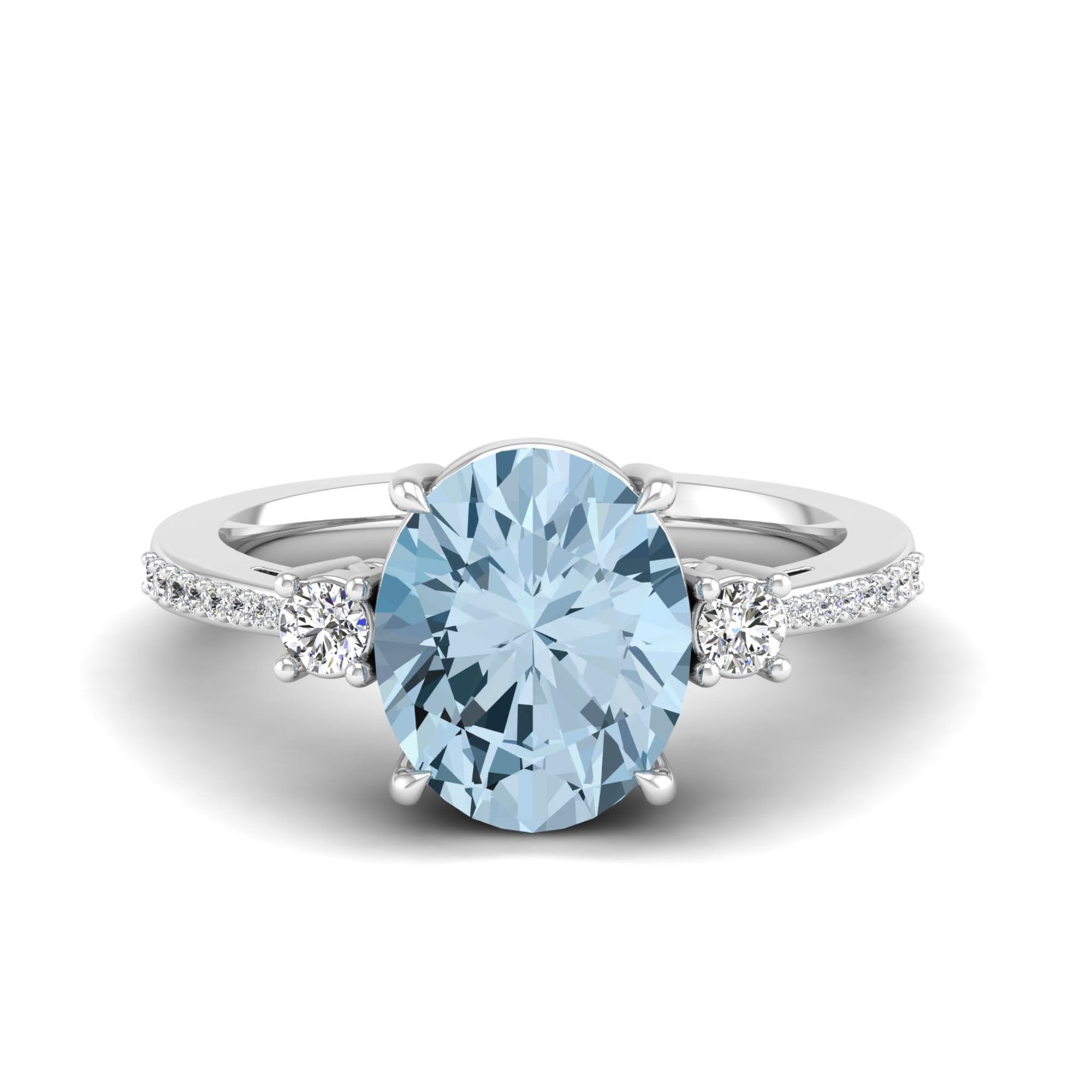 14K White Gold
